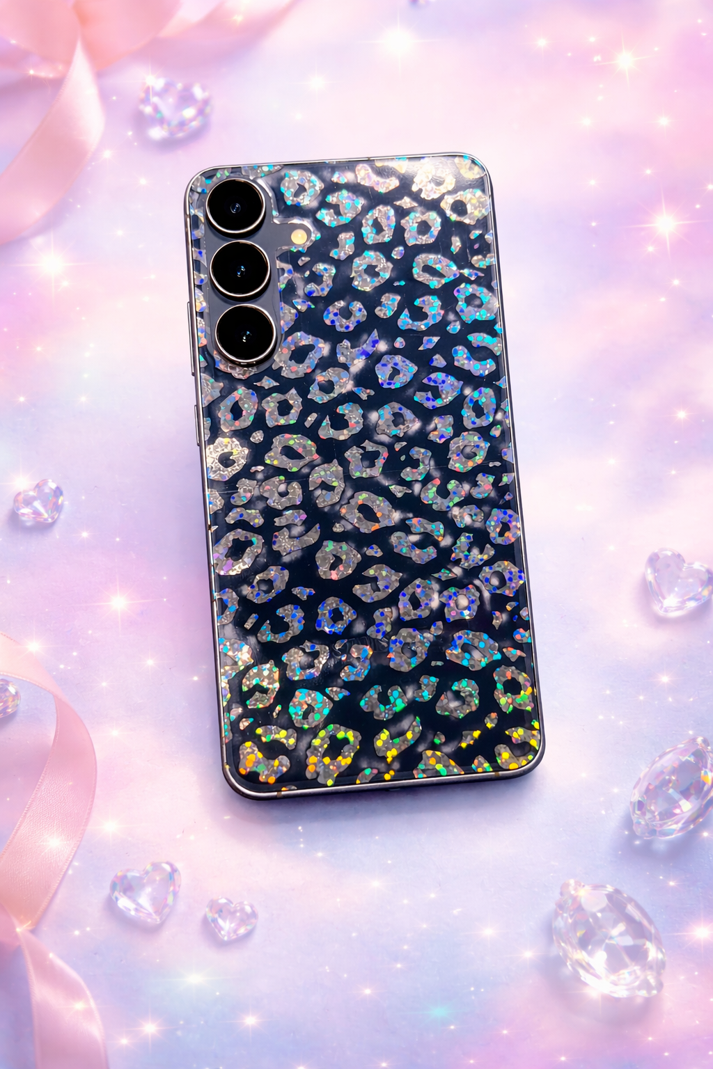 Pellicola Backskin Lenticular Glitter Trasparente | Moko®