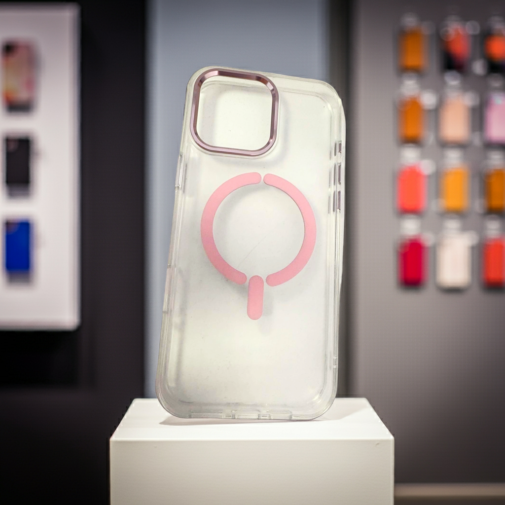 Cover trasparente MagSafe Rosa per iPhone 16 Pro Max - Stile e Protezione Assoluta con Cover MagSafe iPhone 16 Pro Max - MOKO