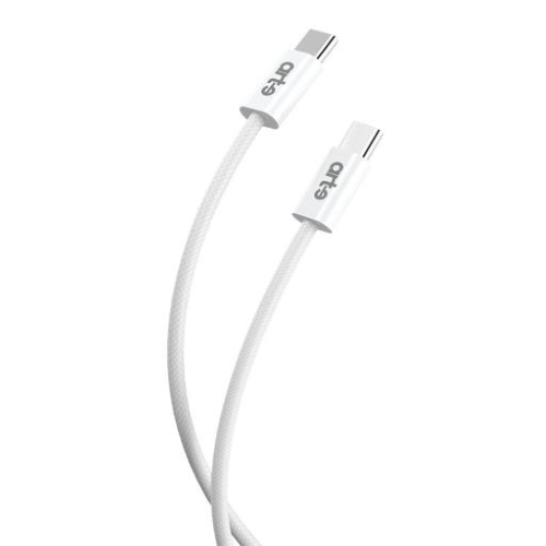 Cavo USB-C USB-C serie COLOR White con rivestimento in nylon bianco