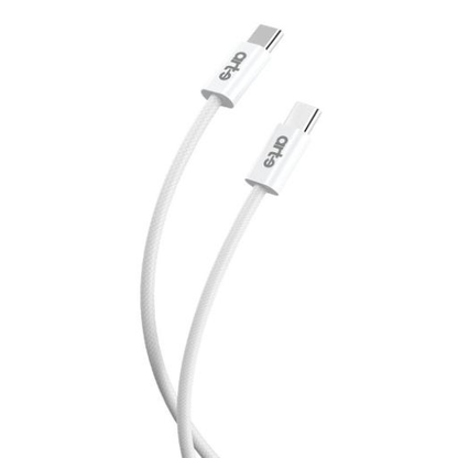 Cavo USB-C USB-C serie COLOR White con rivestimento in nylon bianco