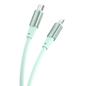 Cavo USB-C Lightning serie COLOR Green con rivestimento in silicone verde