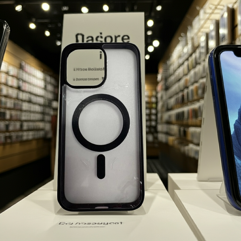 Cover trasparente iPhone 14 Pro Max MagSafe nero - MOKO