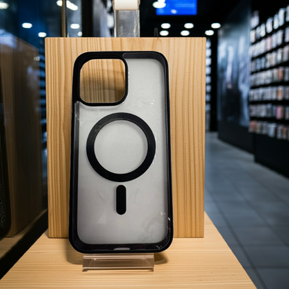 Cover trasparente iPhone 14 Pro Max MagSafe nero - MOKO