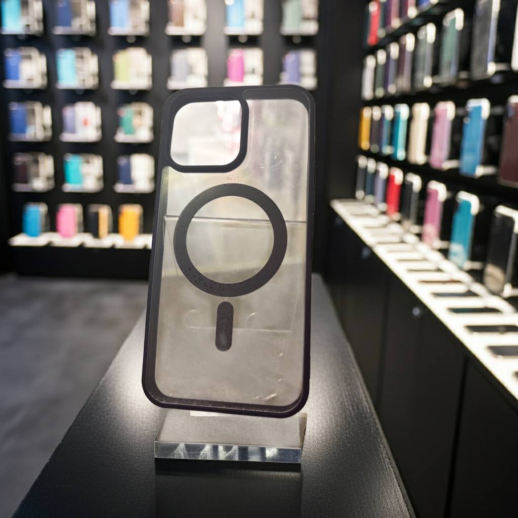 Cover trasparente iPhone 15 Pro Max MagSafe - Viola Scuro - MOKO