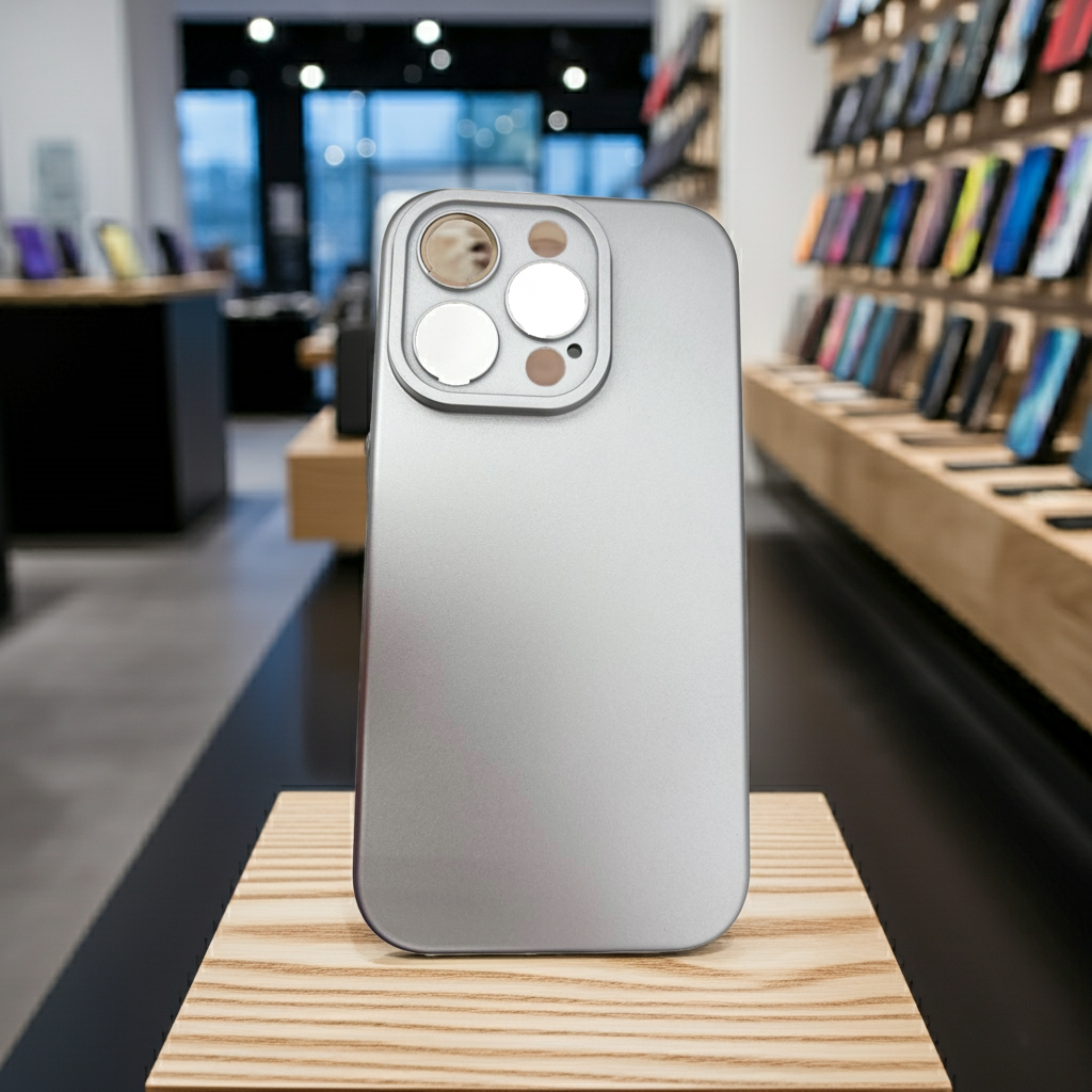 Cover iPhone 15 Pro argento - Elegante Protezione Colorata per il Tuo Smartphone - MOKO