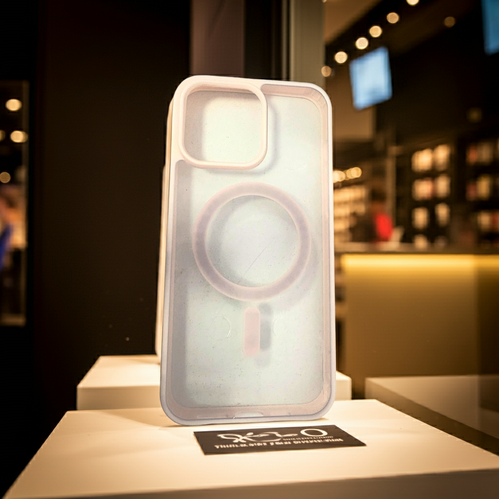 Cover trasparente Iphone 15 Pro Max rosa chiaro MagSafe - MOKO