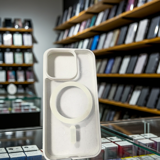 Cover trasparente magsafe Iphone 15 Pro- bianco - MOKO