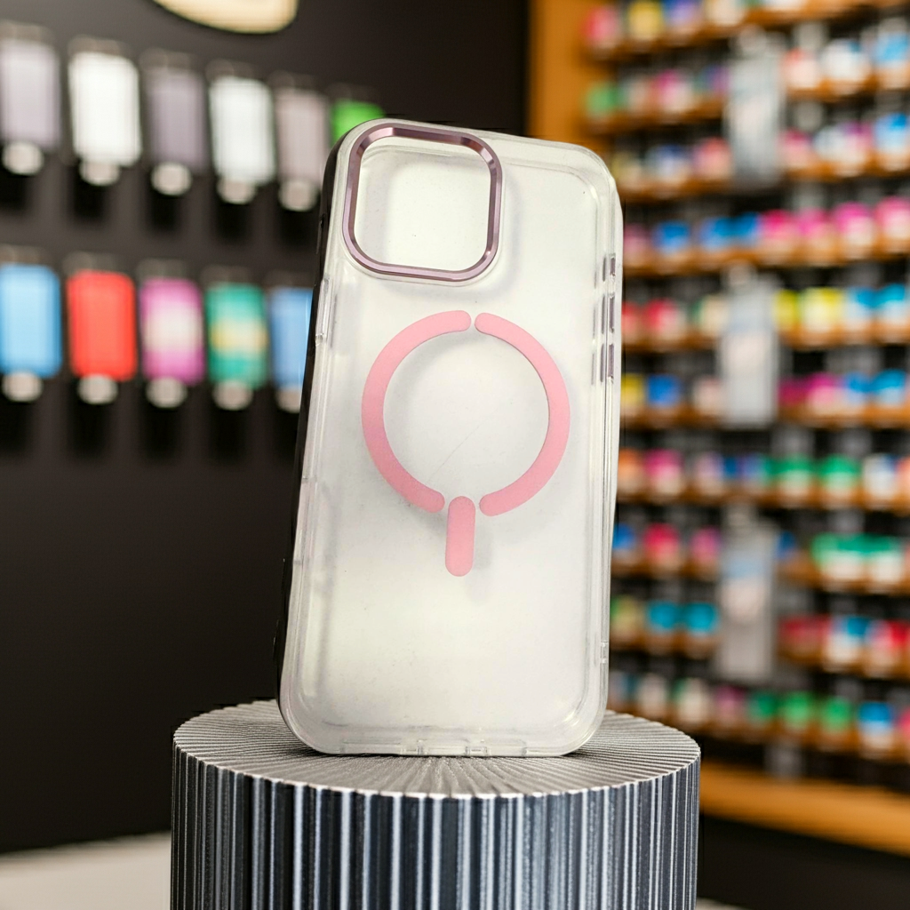 Cover trasparente MagSafe Rosa per iPhone 16 Pro Max - Stile e Protezione Assoluta con Cover MagSafe iPhone 16 Pro Max - MOKO