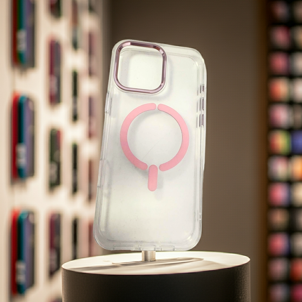 Cover trasparente MagSafe Rosa per iPhone 16 Pro Max - Stile e Protezione Assoluta con Cover MagSafe iPhone 16 Pro Max - MOKO