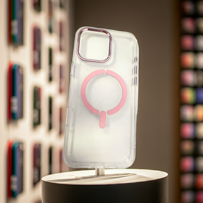Cover trasparente MagSafe Rosa per iPhone 16 Pro Max - Stile e Protezione Assoluta con Cover MagSafe iPhone 16 Pro Max - MOKO