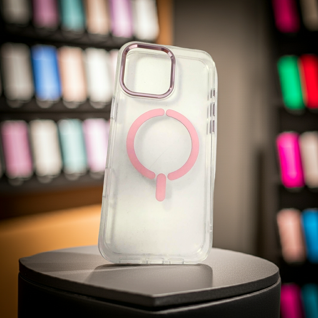 Cover trasparente MagSafe Rosa per iPhone 16 Pro Max - Stile e Protezione Assoluta con Cover MagSafe iPhone 16 Pro Max - MOKO