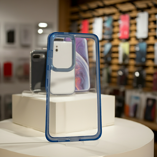 Cover trasparente Samsung Galaxy S24- blu - MOKO