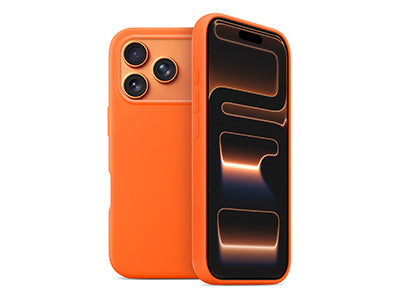 Cover Gommata MagSafe Liquid Case Arancione Apple iPhone 17 Pro Max