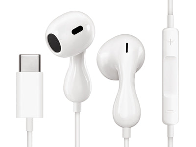 Auricolari Stereo USB-C Bianchi con Microfono | Moko®