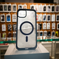 Cover trasparente magsafe Iphone 14 Plus- Blu - MOKO
