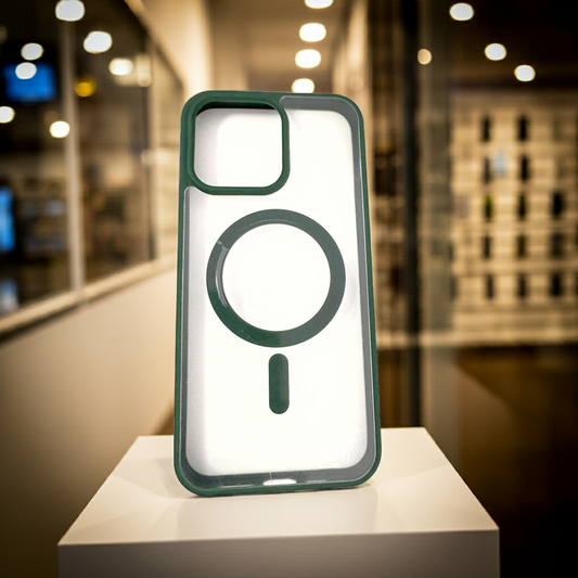 Cover trasparente iPhone 15 Pro Max MagSafe - Verde - MOKO