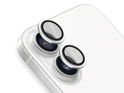 Safecam Protezione Fotocamera iPhone 16 / 16 Plus Vetro Temperato Bianco | Moko®
