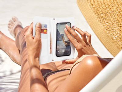 Water Clutch +EGO Custodia Impermeabile Smartphone Bianco | Moko®